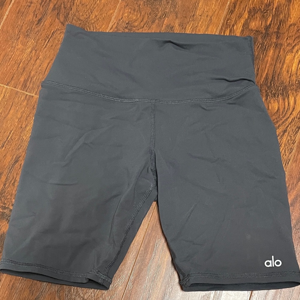 Alo yoga biker grey gray shorts size small Black High-Waist Women’s Biker Shorts
